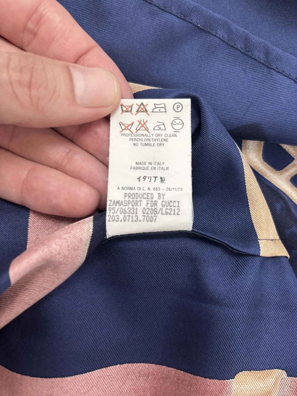 Gucci 1995 buckle print silk shirt — JAMES VELORIA